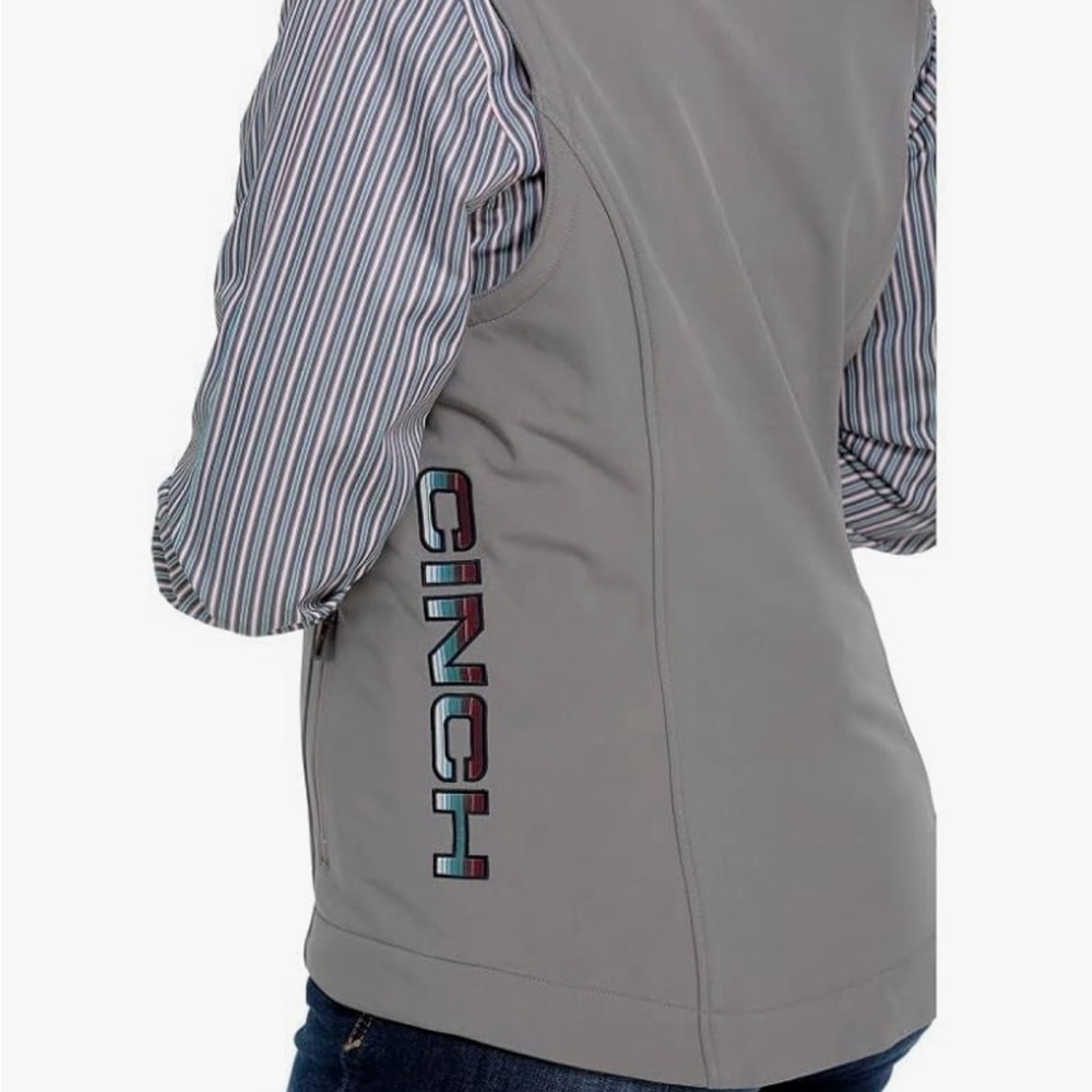 Cinch Western grey bonded Women’s Concealed Carry Canvas Vest XXL - Picture 7 of 7